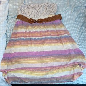 Maurices high low strapless dress